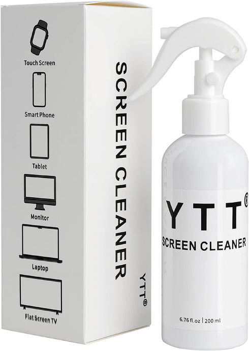 YTT Screen Cleaner Spray and Microfiber Cloth Kit, Large Screen Cleaner for Laptop, TV, iPhone, iPad, MacBook, LED and