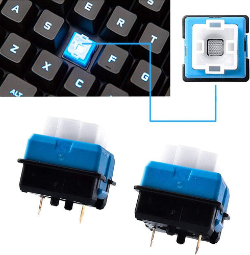 10X Romer G Mechanical Keyboard Switches for Logitech G310 G810 G910 G613 GPro Keyboards (Blue)
