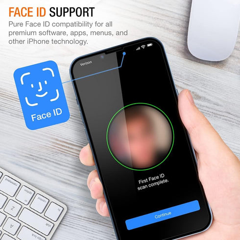 Trianium 3 Pack Tempered Glass Screen Protector for iPhone 13/13 Pro (2021) with Alignment Case Tool Included.