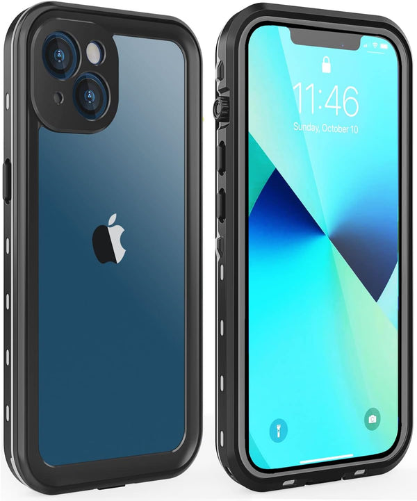 Waterproof Shockproof Dustproof Case for iPhone 13, Full-Body Sturdy with Camera Lens Protector and Built-in Screen