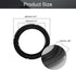 Fielect 4Pcs 8 Inch Black Notch Speaker Rubber Edge Surround Rings for Speaker Repair or DIY