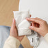 Fashionable AirPods Pro Case Cover, Trendy Down Cotton Padded Quilted Headphone Bag with Portable Rope (White)