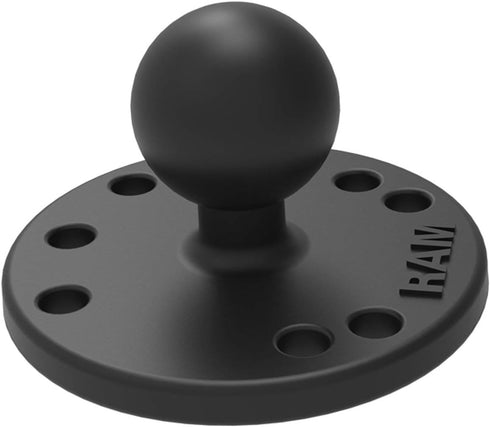 RAM Mounts GPS Round Plate with Ball RAM-B-202U, B Size 1" Ball