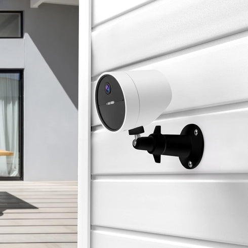 2 Pack Wall Mount Holder for SimpliSafe Outdoor Security Camera, 360 Rotation Bracket (Black)