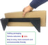 JINGCHENGMEI 19 Inch 2U 125 lb (1) Heavy Duty Vertical Wall Mountable Rack and Wall Mountable Server Rack