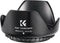 K&F Concept 52mm Tulip Flower Lens Hood for Nikon D3300 D3200 D3100 D5500 D5300 D5200 DSLR Cameras with AF-S Lenses
