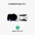 kwmobile Cover for Apple Vision Pro VR Glasses - Silicone Mask - White Compatible with VR Lenses