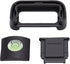 Camera Eyecup Viewfinder Eyepiece, Soft Silicone Eye Cup with Bubble Level and Hot Shoe Cover Protector for Mirrorless
