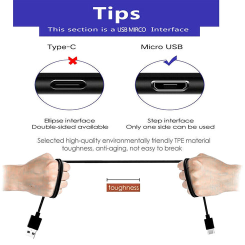 Micro USB Keyboard Charger Cable, Compatible with Rii, Fintie, Logitech K800 Y-R0011, Corsair K57/K63/K83 & More