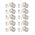 10 Pack 50 Ohm BNC Male Crimp Connector for RG58/RG142/RG400/LMR195/KSR195/3D-FB Cable