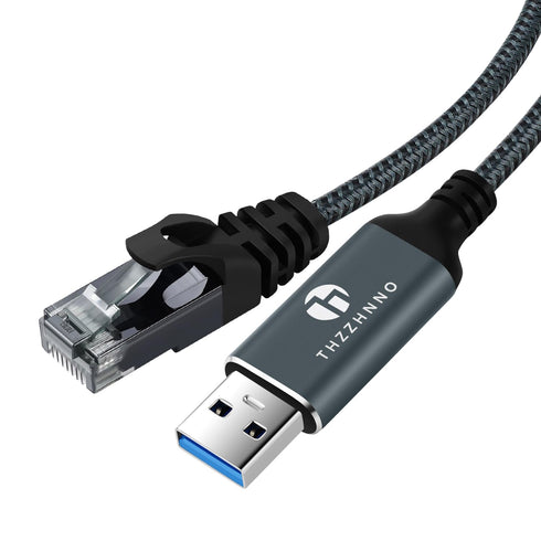 6.6FT, 3.0 RJ45 10/11, USB to Ethernet Cable USB A to Male Cable Directly Connected Gigabit LAN Network, Compatible