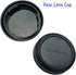 Rear Lens Cap + Fuji X Body Cap Cover for Fujifilm X-T5 X-T4 X-T3 X-E4 X-T2 X-T1 X-S10 X-T30 II X-T20 X-T10 X-T200
