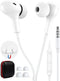 Wired Earbuds with Microphone, TITACUTE 3.5mm Wired Earphone, Magnetic in-Ear Headphone Jack Stereo Audio for iPhone 6,