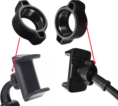 ZIANTENNY 8 17mm Pcs Tightening Nut for Car Mount - Ball-Joint Fixed Adapter Replacement Parts for Car Phone Mount DVR