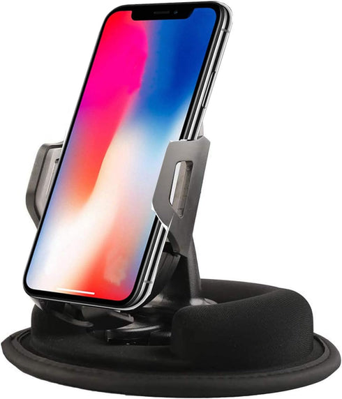 Cell Phone Vehicle Mount, 2 in 1 Dashboard Beanbag Friction Mount for iPhone Android Smartphones