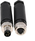 M8 Industrial Circular Sensor Connector, 4 Pin Male & Female A Code Plug, Aviation 8mm Waterproof