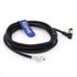 Eonvic Industrial M8 4 Pin A-Code Female Right Angle to Open Connector Molded Shielded Aviation Sensor Cable Waterproof IP67 Cat 5e High Flex Cable 1M