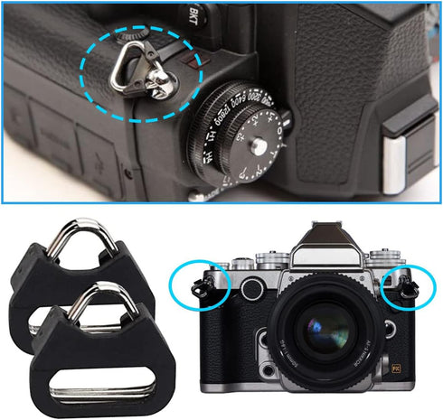 Camera Quick Release Strap Adjustable Quick Release Buckles for Nikon DSLR Camera Strap Quick Release QD Loops Clips