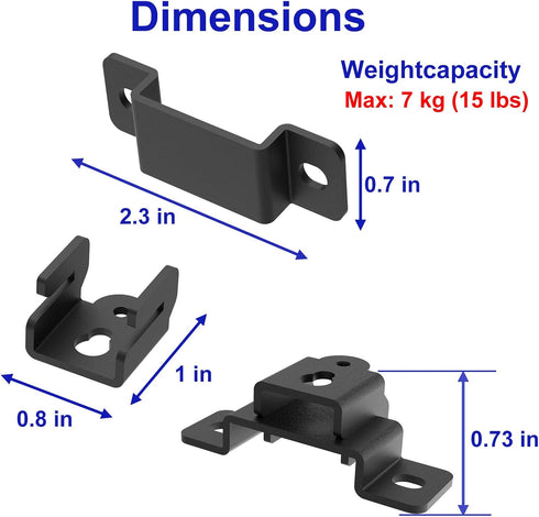 JINGer Universal Speaker Wall Mount for Sony, Vizio, Samsung, Roku, and More, Speaker Brackets for Rear Satellite