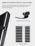 USB C Dust Plug, for Phones with USB Type C Charging Port, USB C Anti Dust Cover Cap Kit with Speaker Mesh and Mounting Accessories (Black)
