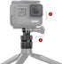 HSU Aluminum 1/4 inch 20 Camera Mount, 360 Degree Rotation Tripod Adapter for GoPro, DJI Osmo, Insta360