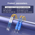 7.5Meters 25ft LC/UPC-SC/UPC Single-Mode Fiber Optic Cable, LC to SC OS2 Jumper Optical Patch Cord Duplex