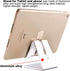 Tablet Stand Holder,Aluminum Solid Portablet Desktop Dock Hands Free Cradle Compatible with Tablets Such As iPad Air Mini Pro, Phone 14 13 11 XR MAX XS Max XR X Plus More Tablets (4-13 Inch) -Silver by iBarbe