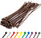 GTSE 12 Inch Brown Zip Ties, 100 Pack, 50lb Strength, UV Resistant Nylon Cable Ties, Self-Locking