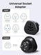 UGREEN 200+ Countries 1 Pack European Plug Travel Adapter, US/UK/CA/MX/AU/JP/CN/NZ/PH to EU (Type F), International