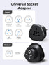 UGREEN 200+ Countries 1 Pack European Plug Travel Adapter, US/UK/CA/MX/AU/JP/CN/NZ/PH to EU (Type F), International