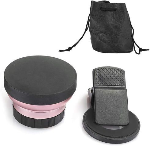 2 in 1 Phone Lens, 0.45X Super Wide Angle and Macro Clip On Lenses for Mobile Phones