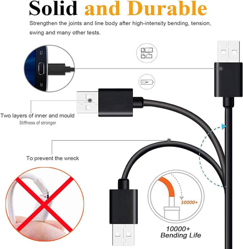 6FT IBT700 iBT780 Micro USB Cable Compatible with IHOME Bluetooth Rechargeable Speaker System Charging Micro Cable
