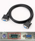 DTECH 6 ft RS232 Serial Cable, Female to Female, 9 Pin Straight Through, Black, 2 Meters