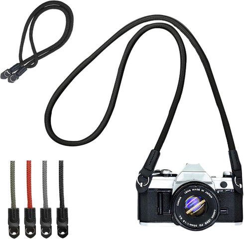 KONXISA Universal Camera Strap, Camera Neck Shoulder Strap with Nylon Material,100cm Vintage Climbing
