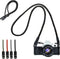 KONXISA Universal Camera Strap, Camera Neck Shoulder Strap with Nylon Material,100cm Vintage Climbing