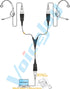 VoiceJoy Quick Disconnect Y Training Cord for Jabra GN Headsets, Ideal for Coaching and Supervising