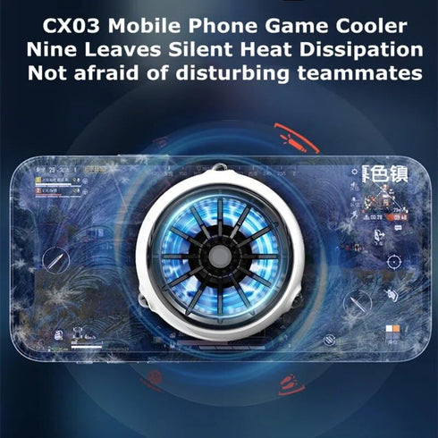 MEMO Magnetic Gaming Phone Cooler - Fast Wireless Charger 15W, Portable Semiconductor Radiator Fan for