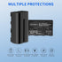 FEELWORLD NP-F550 2200mAh Battery Replacement, USB-C Fast Charging for LED Video Light and Camera Monitor