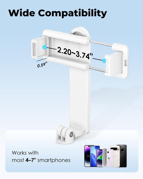 Viozon 47" Aluminum Alloy Wireless Selfie Stick, Lightweight Extendable Pocket-Size Phone Stick with Remote, Compact