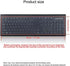 VORTINIOUS 104/107 Ultra Thin Desktop PC Silicone Clear Keyboard Cover Skin Protector for Keys Standard Desktop