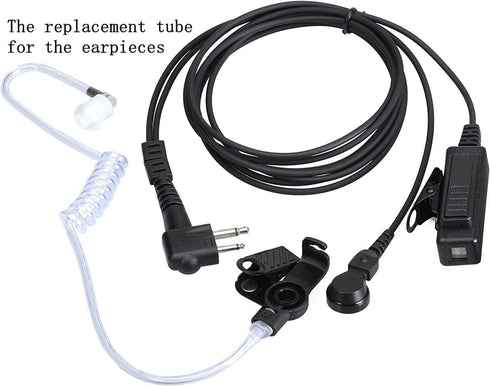 Replacement Acoustic Coil Tube for Motorola Baofeng Kenwood Walkie Talkie Earpieces (10 Packs)