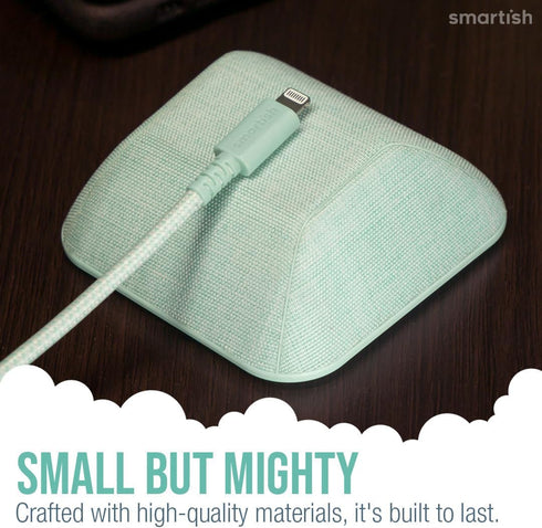 Smartish Magnetic Cord Holder, Cable Wrangler Organizer with Magnet Clips for Charger Management - Teal Me More