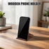Gosknor 8.7x7.5x6cm/3.43x2.95x2.36in Wooden Phone Stand, Portable Walnut Wood Desktop Mobile Cell Phone Holder