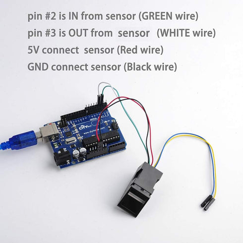 Optical Fingerprint Reader Sensor Module Door Lock Access Control Red Light for Arduino Mega2560