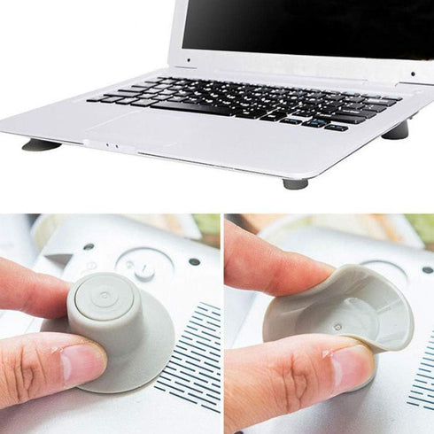8 Pcs Small Notebook Laptop Cooling Pads, Skidproof Pad Cooler Stand (4pcs Large + 4pcs Small)
