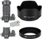 (1+1) Screw on + Bayonet Lens Hood Shade for Nikon Z30 Z50 Z fc Dual Lens Kit (Nikkor Z DX)