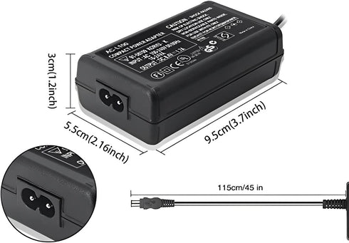 AC-L100 Power Supply Charging Adapter for Sony Handycam Camcorder, 8.4V 1.5A, Compatible with DCR TRV128, TRV103, TRV130