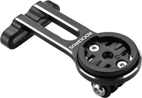 ROCKBROS Out-Front Bike Computer Mount - Aluminum Integrated Bicycle Computer Mount Compatible with Garmin, Bryton, Go