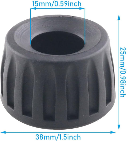 WHYHKJ 3PCS (15mm) Rubber Tripod Feet Accessory for Camera Non Slip Tripod Replacement Provides Stability for Indoor