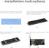 Dual M.2 PCIE Adapter for SATA or PCIE NVMe SSD, Advanced Heat Sink Solution